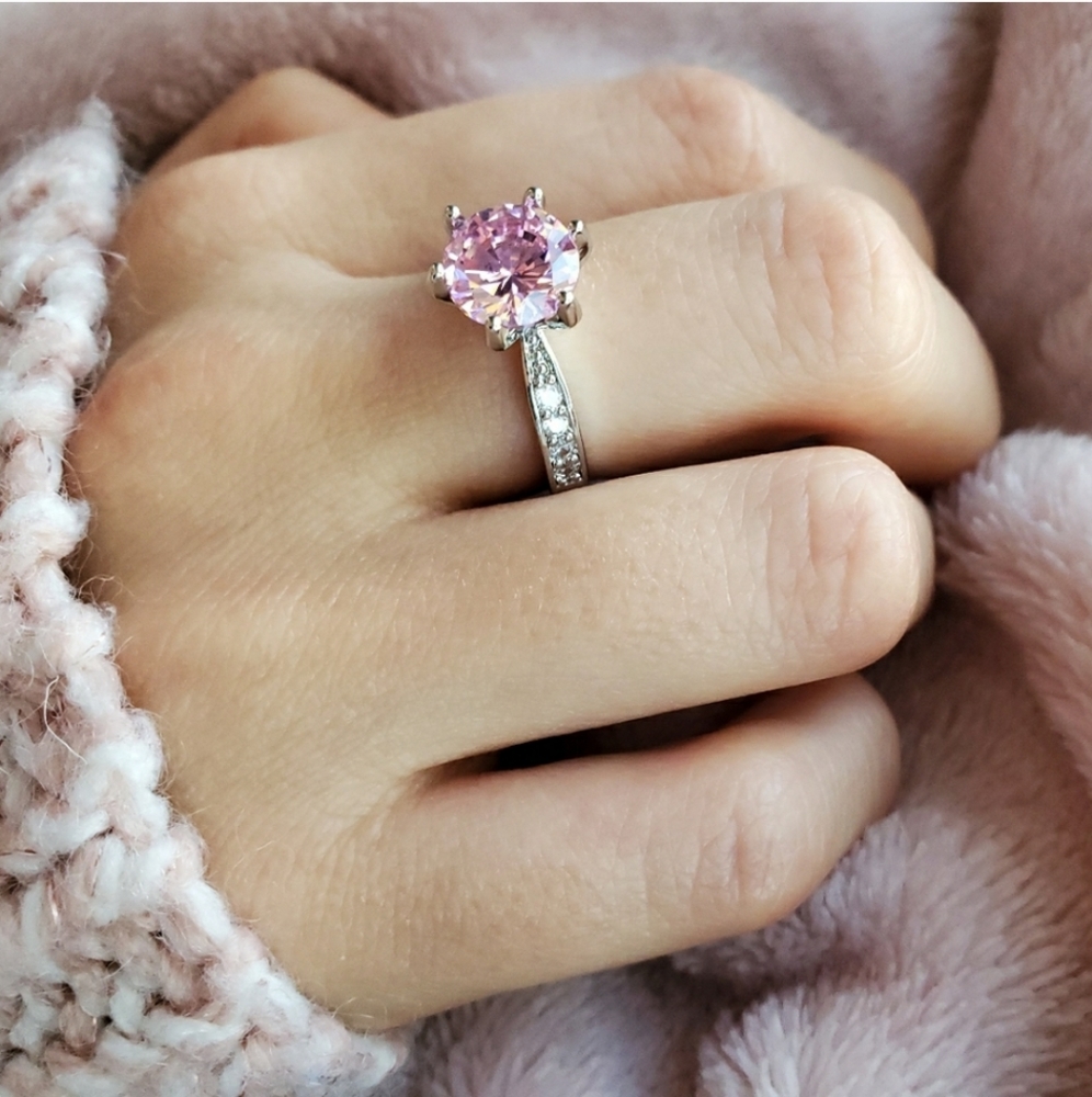 New Beautiful Pink Engagement/Wedding Ring - Picture 9 of 12